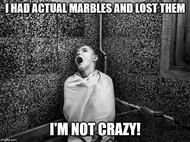 BPP Asylum | I HAD ACTUAL MARBLES AND LOST THEM I'M NOT CRAZY! | image tagged in bpp asylum | made w/ Imgflip meme maker