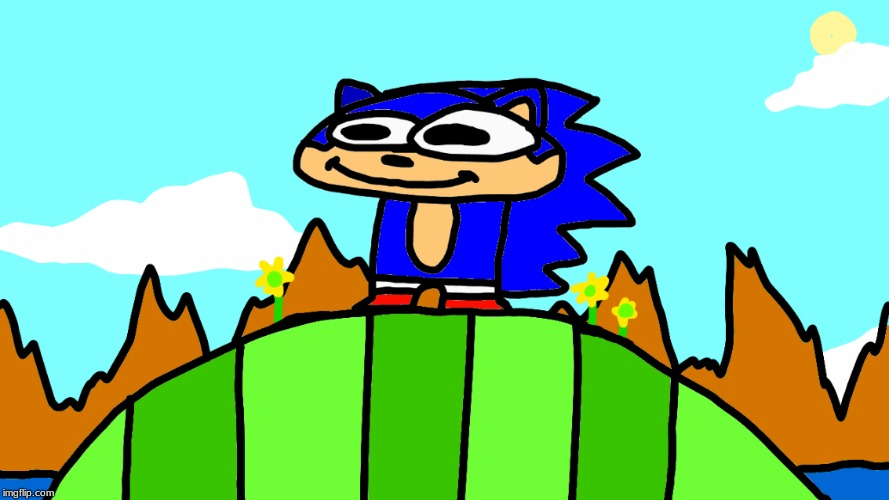 Blonic the hedgehorge | made w/ Imgflip meme maker