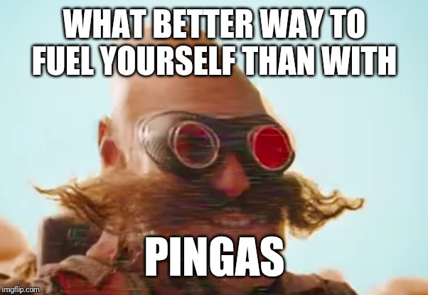 Pingas 2019 | WHAT BETTER WAY TO FUEL YOURSELF THAN WITH; PINGAS | image tagged in pingas 2019,funny memes,pingas,pingas memes,pingas 2019 memes,memes | made w/ Imgflip meme maker