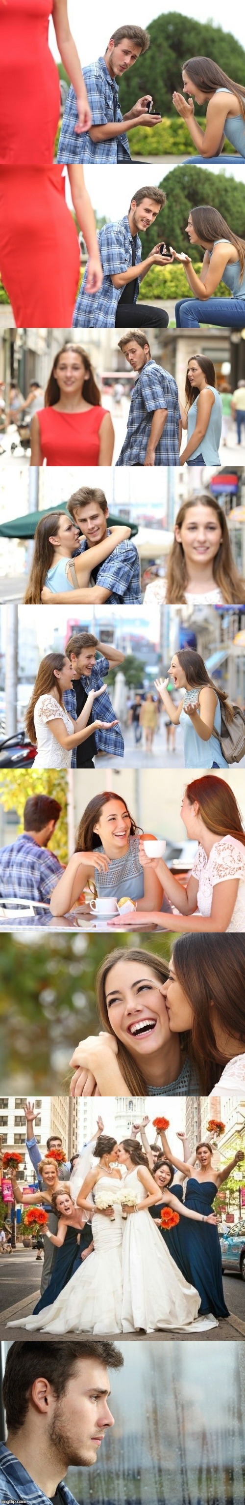 If you still have not seen the full story of the popular meme, then here it is: | image tagged in distracted boyfriend,funny,memes,true story,crying,story | made w/ Imgflip meme maker