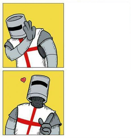 Crusader Drake meme Blank Meme Template