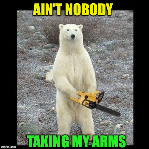 Chainsaw Bear Meme | AIN’T NOBODY TAKING MY ARMS | image tagged in memes,chainsaw bear | made w/ Imgflip meme maker