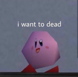 High Quality Kirby wants dead Blank Meme Template