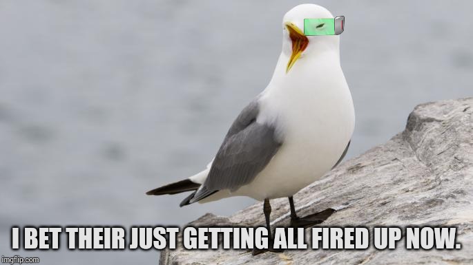 I BET THEIR JUST GETTING ALL FIRED UP NOW. | made w/ Imgflip meme maker