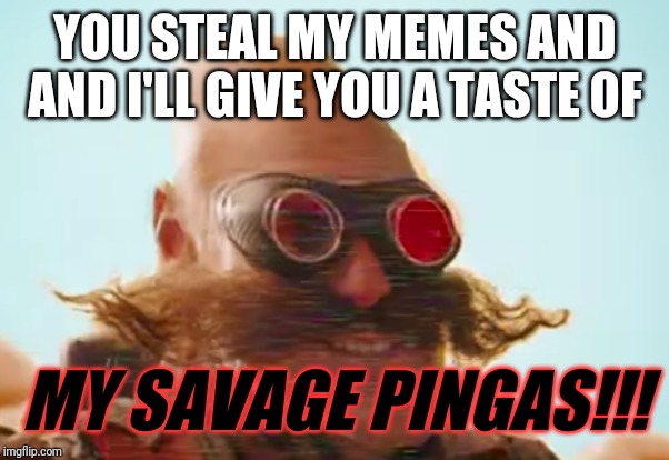 Pingas 2019 | YOU STEAL MY MEMES AND AND I'LL GIVE YOU A TASTE OF; MY SAVAGE PINGAS!!! | image tagged in pingas 2019,savage memes,pingas,funny memes,pingas 2019 memes,memes | made w/ Imgflip meme maker