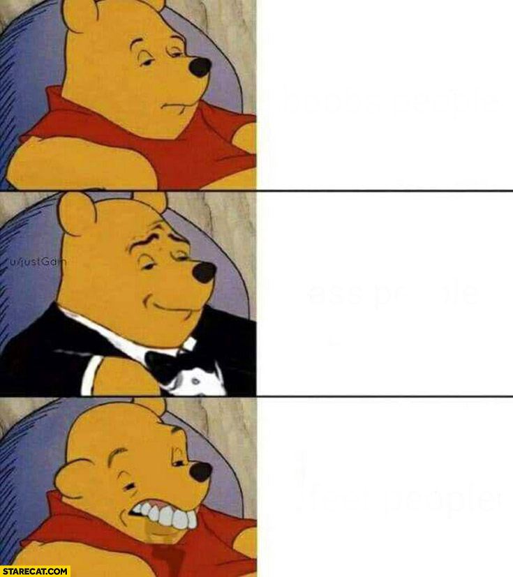 High Quality Pooh Retard Blank Meme Template