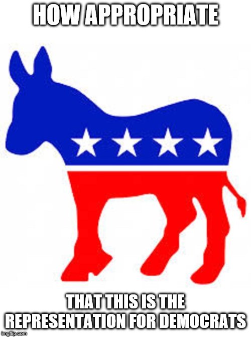 I'd rather be thought of as a fat ass with a weird nose instead of a jackass. | HOW APPROPRIATE; THAT THIS IS THE REPRESENTATION FOR DEMOCRATS | image tagged in democrat donkey,democrats,liberals | made w/ Imgflip meme maker