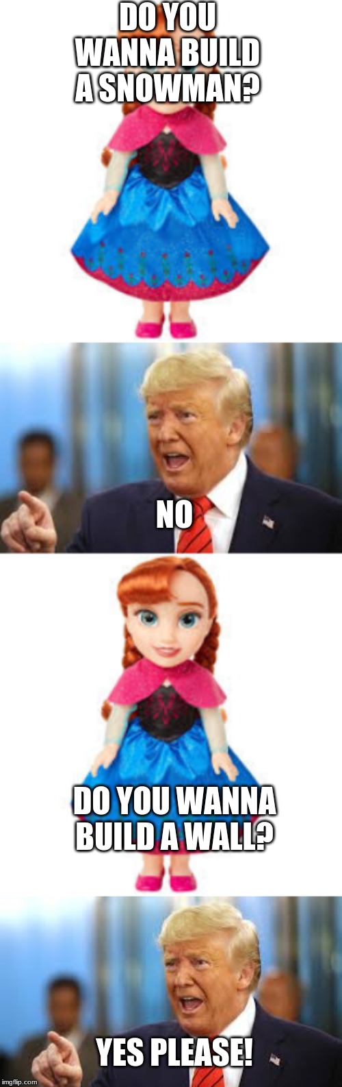 anna and trump Blank Meme Template