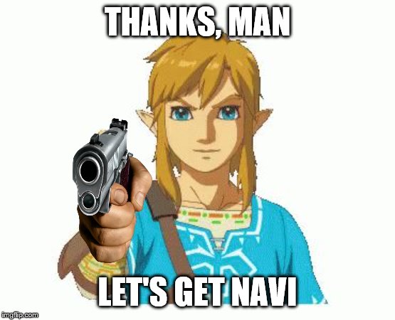 Link Thumbs Up | THANKS, MAN LET'S GET NAVI | image tagged in link thumbs up | made w/ Imgflip meme maker