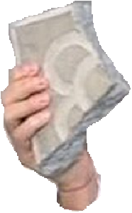 Hand with Barcelona stone Blank Meme Template