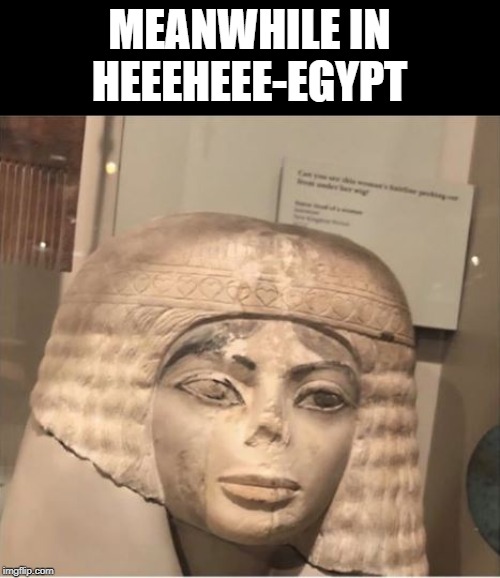 I'm Sure He Remembers the Time... | MEANWHILE IN HEEEHEEE-EGYPT | image tagged in michael jackson | made w/ Imgflip meme maker