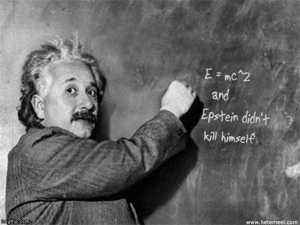 All Suicides are Relative | image tagged in memes,epstein,albert einstein,epstein didn't kill himself | made w/ Imgflip meme maker