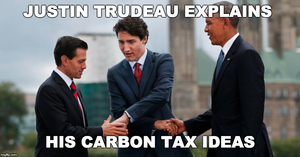 Carbon Tax Ideas | JUSTIN TRUDEAU EXPLAINS; HIS CARBON TAX IDEAS | image tagged in justin trudeau | made w/ Imgflip meme maker