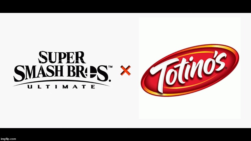 The Biggest crossover ever | image tagged in super smash bros ultimate x blank,totino's | made w/ Imgflip meme maker