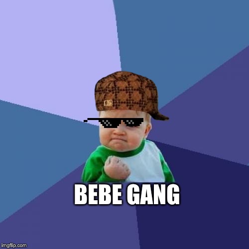 Success Kid Meme | BEBE GANG | image tagged in memes,success kid | made w/ Imgflip meme maker