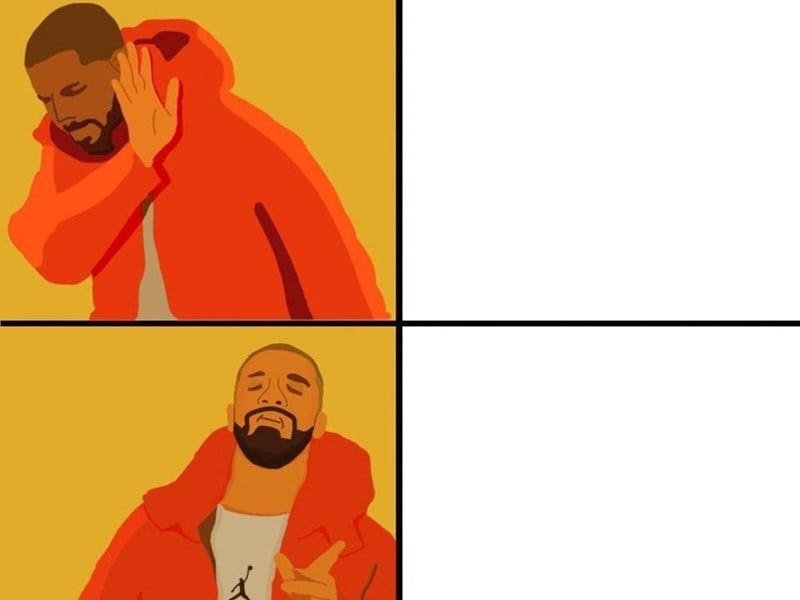 High Quality Drake Houtlined Blank Meme Template