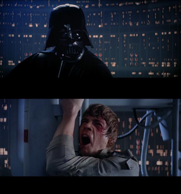 Luke I'm your father Blank Meme Template