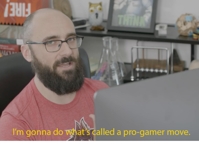 High Quality I'm gonna do what's called a pro-gamer move Blank Meme Template
