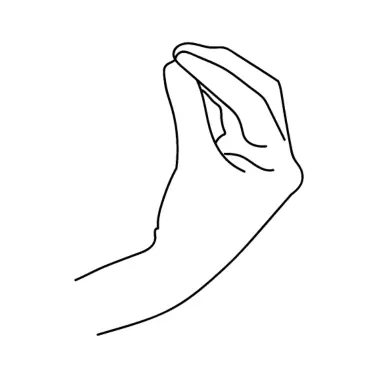 High Quality hand Blank Meme Template