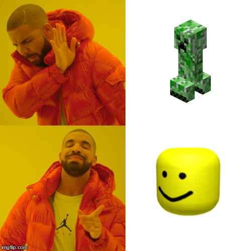 My Life With Creepers Blowing Up Spontaneously | image tagged in memes,drake hotline bling | made w/ Imgflip meme maker