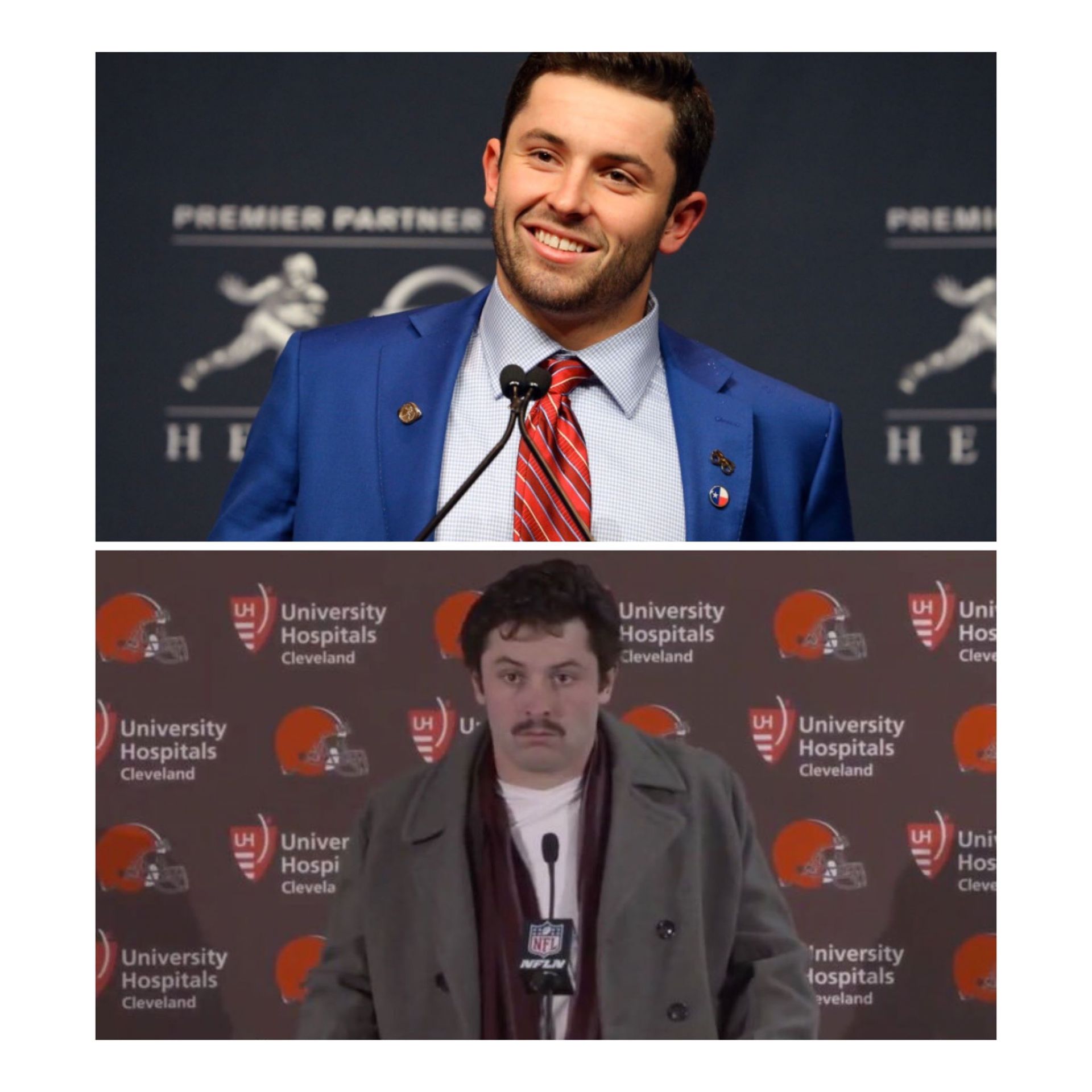 Baker Mayfield Blank Meme Template