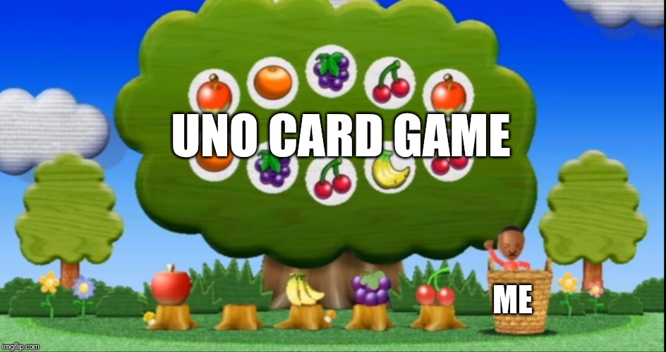 Me wins Uno card game | UNO CARD GAME; ME | image tagged in theo wins template,theo,wii theo,wii sports | made w/ Imgflip meme maker