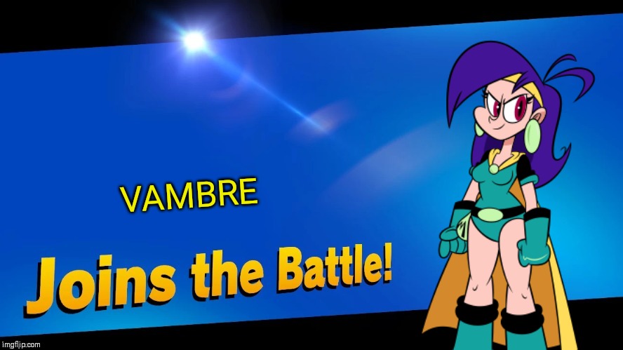 A person with Magiswords can make all the sword fighters shivering | VAMBRE | image tagged in blank joins the battle,mighty magiswords,smash bros,memes | made w/ Imgflip meme maker