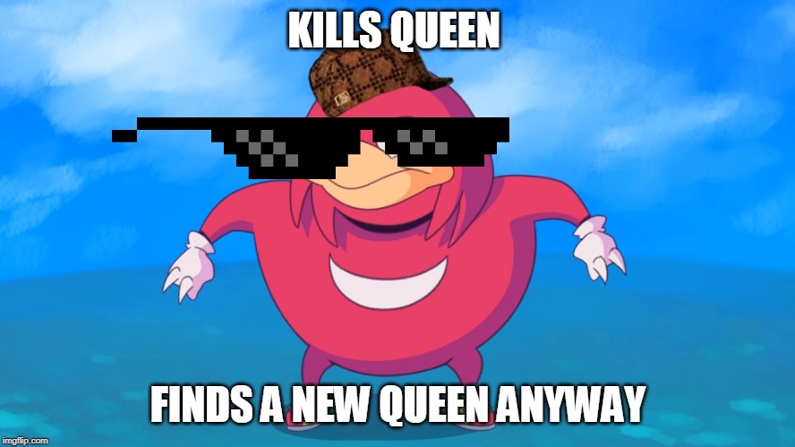 Do u kno da wae? | KILLS QUEEN; FINDS A NEW QUEEN ANYWAY | image tagged in do u kno da wae | made w/ Imgflip meme maker