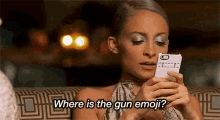 Where is the gun emoji? Blank Meme Template