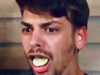 When chandler eats pickles Blank Meme Template