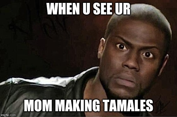 Kevin Hart | WHEN U SEE UR; MOM MAKING TAMALES | image tagged in memes,kevin hart | made w/ Imgflip meme maker