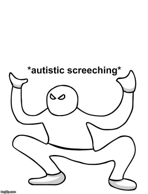 Autistic screeching dude | image tagged in autistic screeching dude | made w/ Imgflip meme maker