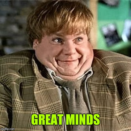 Tommy Boy | GREAT MINDS | image tagged in tommy boy | made w/ Imgflip meme maker