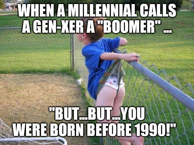 Millennial vs. Boomer II (But...but) Blank Meme Template