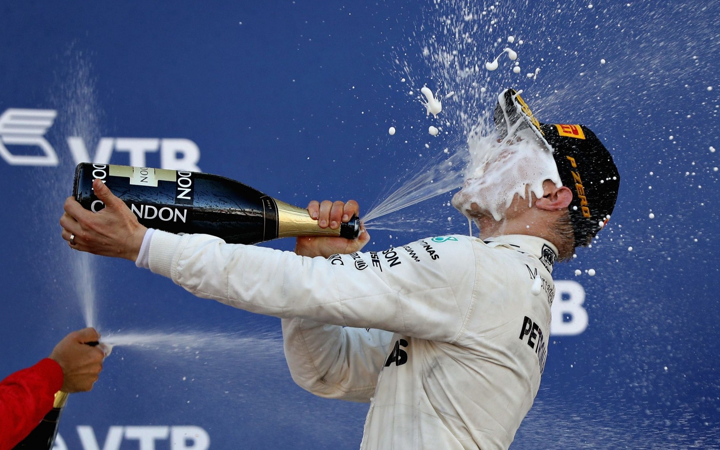 High Quality F1 champagne podium Blank Meme Template