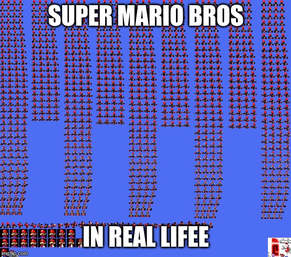 SUPER MARIO BROS; IN REAL LIFEE | image tagged in memes,super mario bros,funny | made w/ Imgflip meme maker