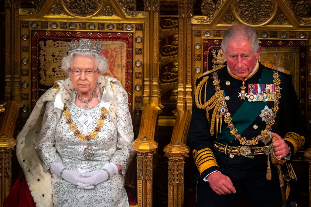High Quality the queen and charles Blank Meme Template
