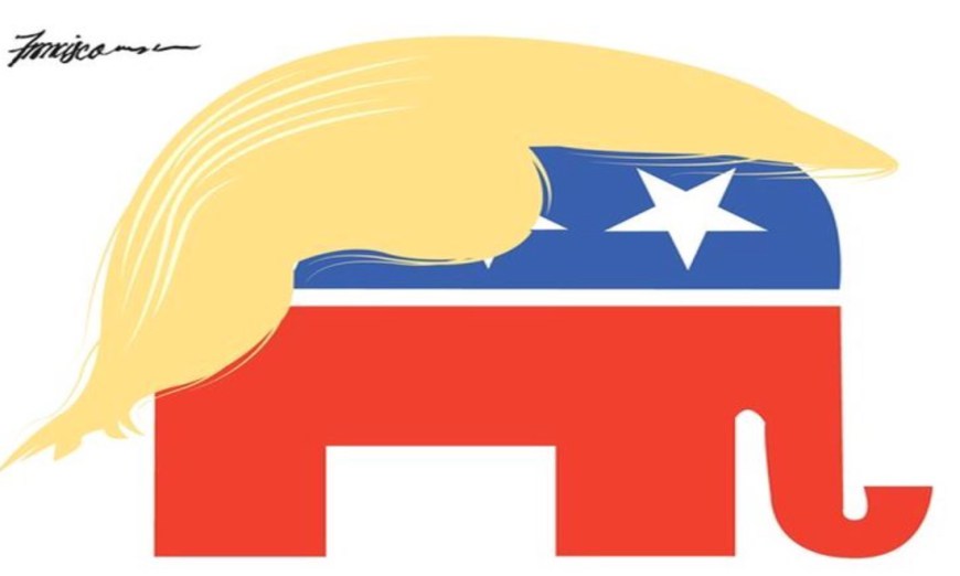 High Quality Trump Republican Party Logo Blank Meme Template