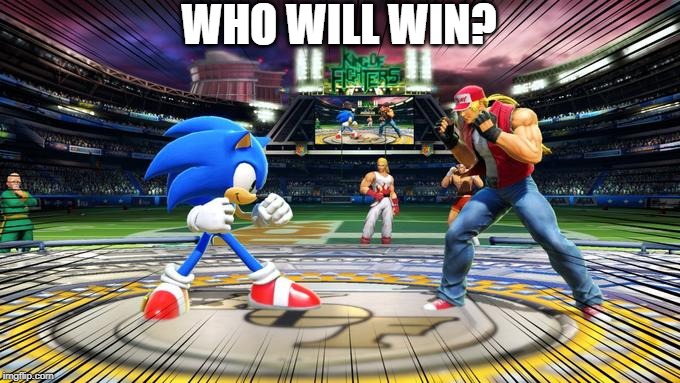 24/82 ssbu nutshell: Terry Bogard | WHO WILL WIN? | image tagged in sonic vs terry,sonic the hedgehog,super smash bros,fatal fury,dlc | made w/ Imgflip meme maker