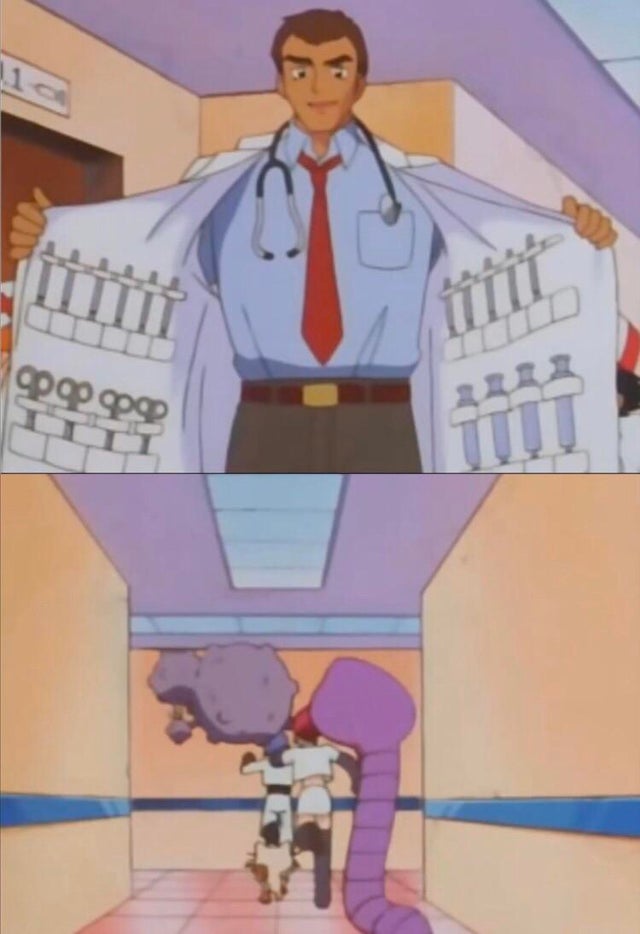pokemon doctor Blank Meme Template