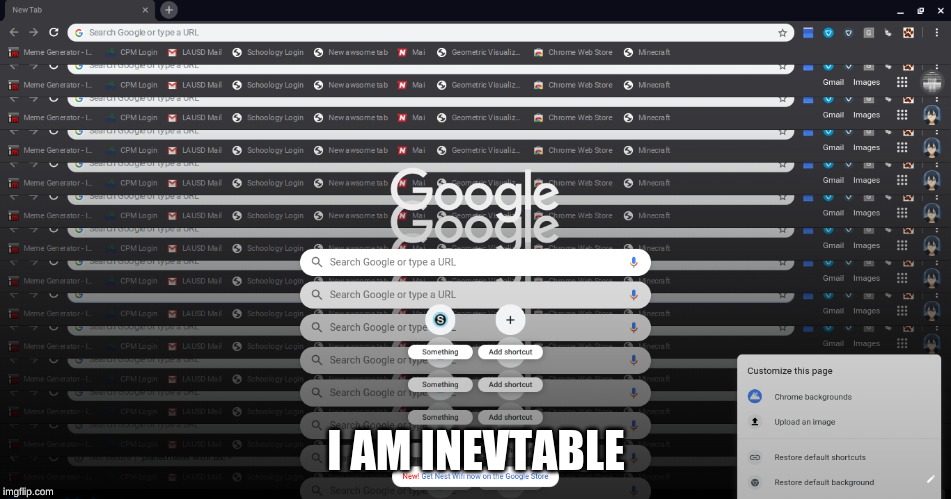 I am inevitable | I AM INEVTABLE | image tagged in i am inevitable | made w/ Imgflip meme maker