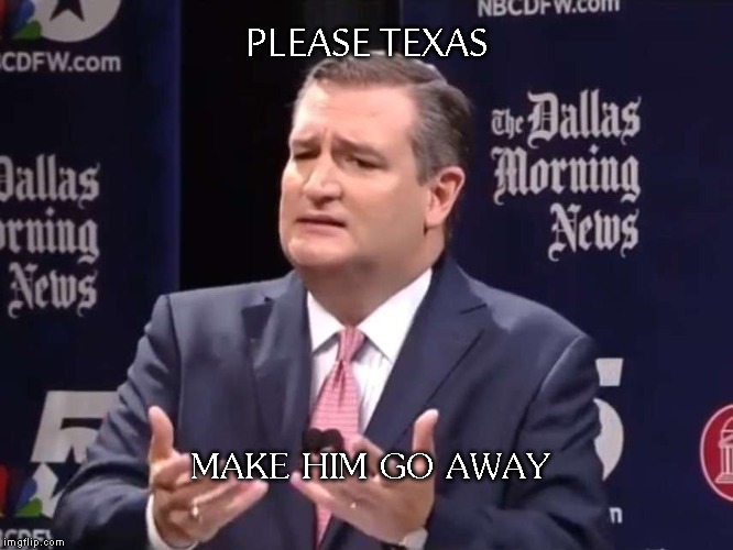 PLEASE TEXAS; MAKE HIM GO AWAY | made w/ Imgflip meme maker