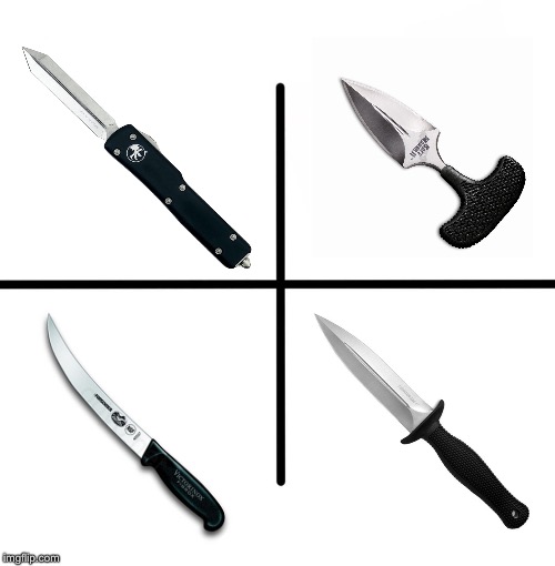 Knives used in John Wick 2 | image tagged in memes,blank starter pack | made w/ Imgflip meme maker