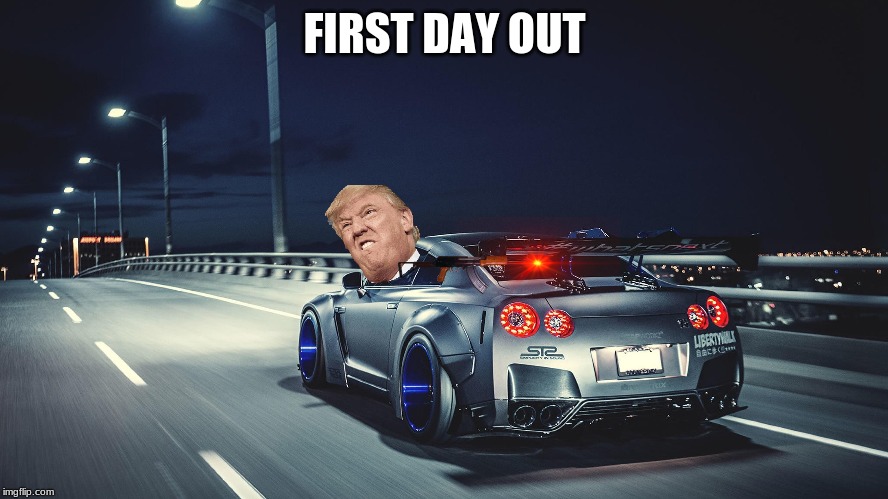 amiritetho | FIRST DAY OUT | image tagged in for real | made w/ Imgflip meme maker