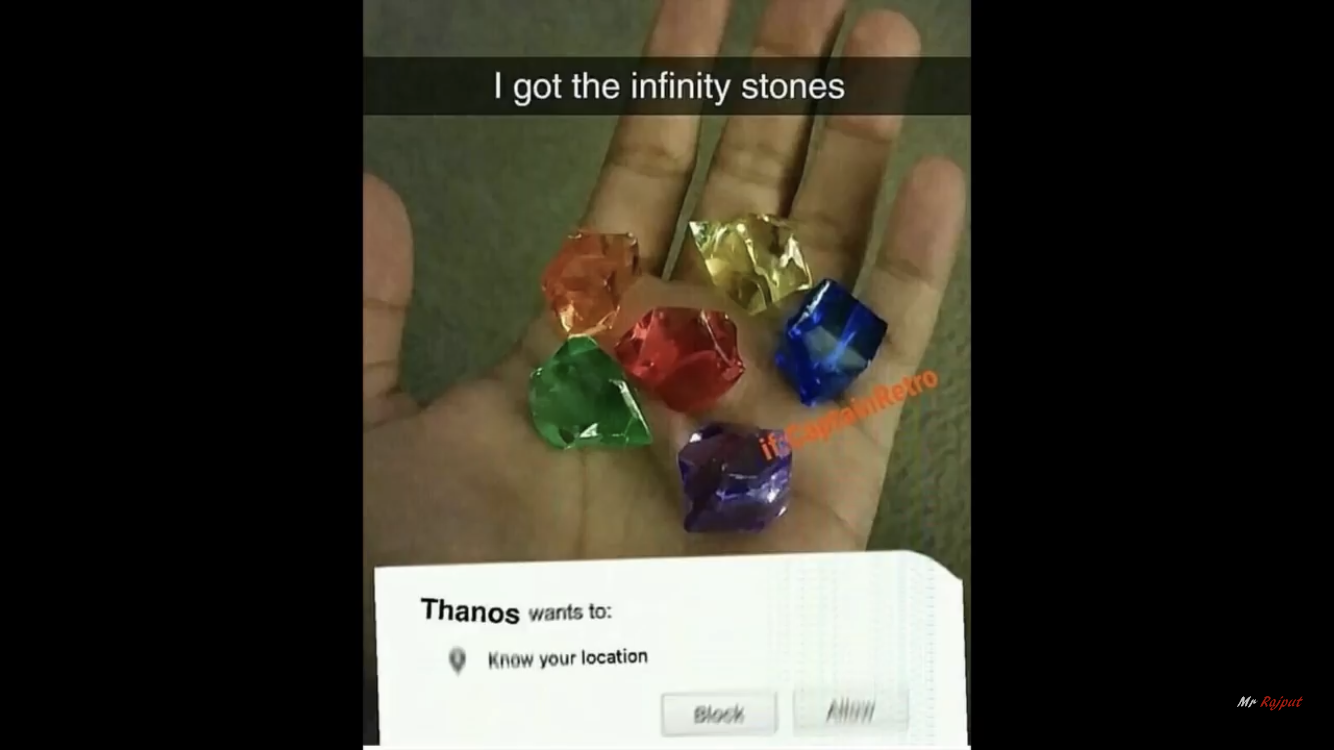 I have all infinity stones Blank Meme Template