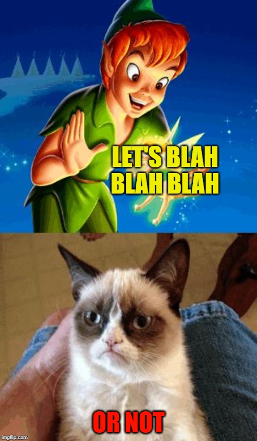 Grumpy Cat Does Not Believe | LET'S BLAH BLAH BLAH; OR NOT | image tagged in memes,grumpy cat does not believe,grumpy cat | made w/ Imgflip meme maker