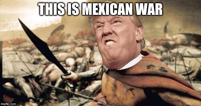 Sparta Leonidas | THIS IS MEXICAN WAR | image tagged in memes,sparta leonidas | made w/ Imgflip meme maker
