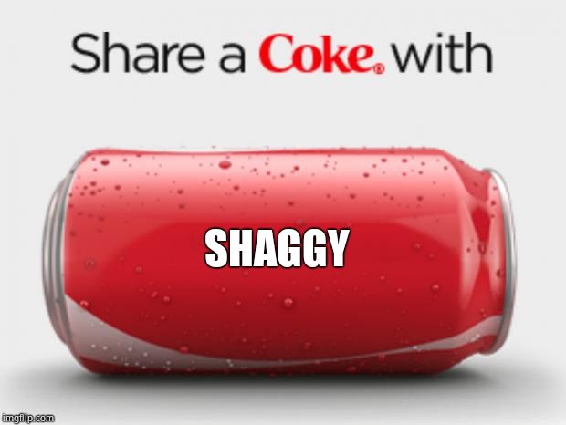 coke can | SHAGGY | image tagged in coke can | made w/ Imgflip meme maker