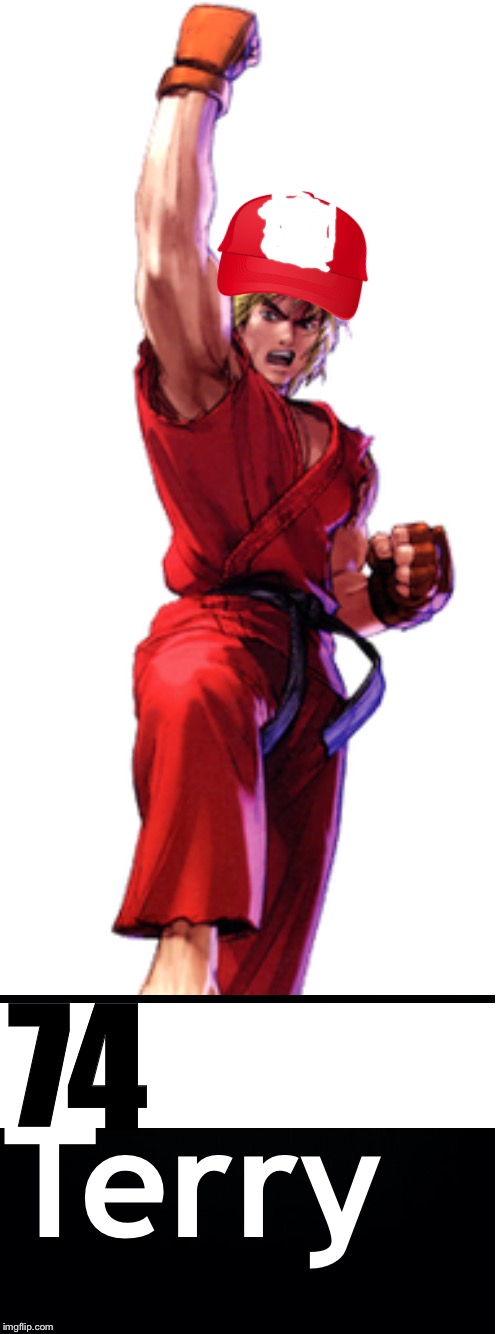 SSBU Characters in a Nutshell No.74 |  74; Terry | image tagged in super smash bros,street fighter,ken with a hat,memes,fatal fury,terry bogard | made w/ Imgflip meme maker