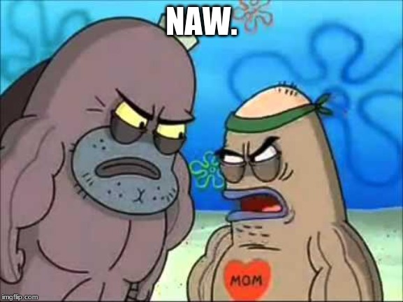 Salty Spittoon | NAW. | image tagged in salty spittoon | made w/ Imgflip meme maker